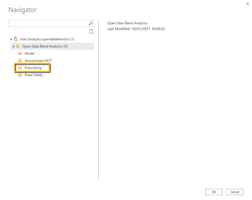 Power BI with Open Data Blend Analytics After 1