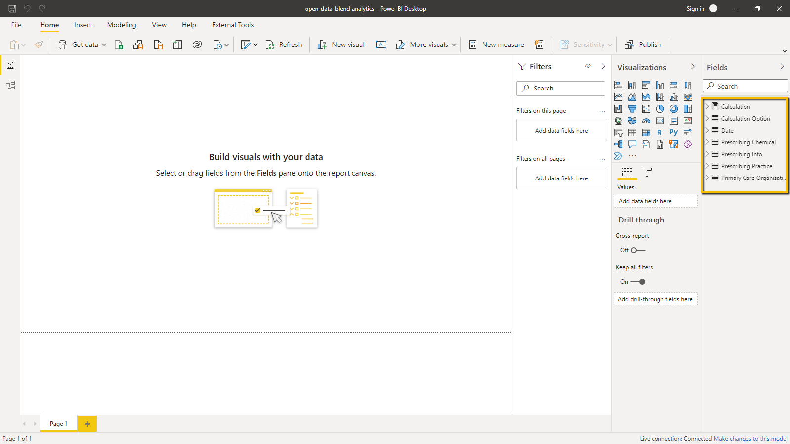 Power BI with Open Data Blend Analytics After 2