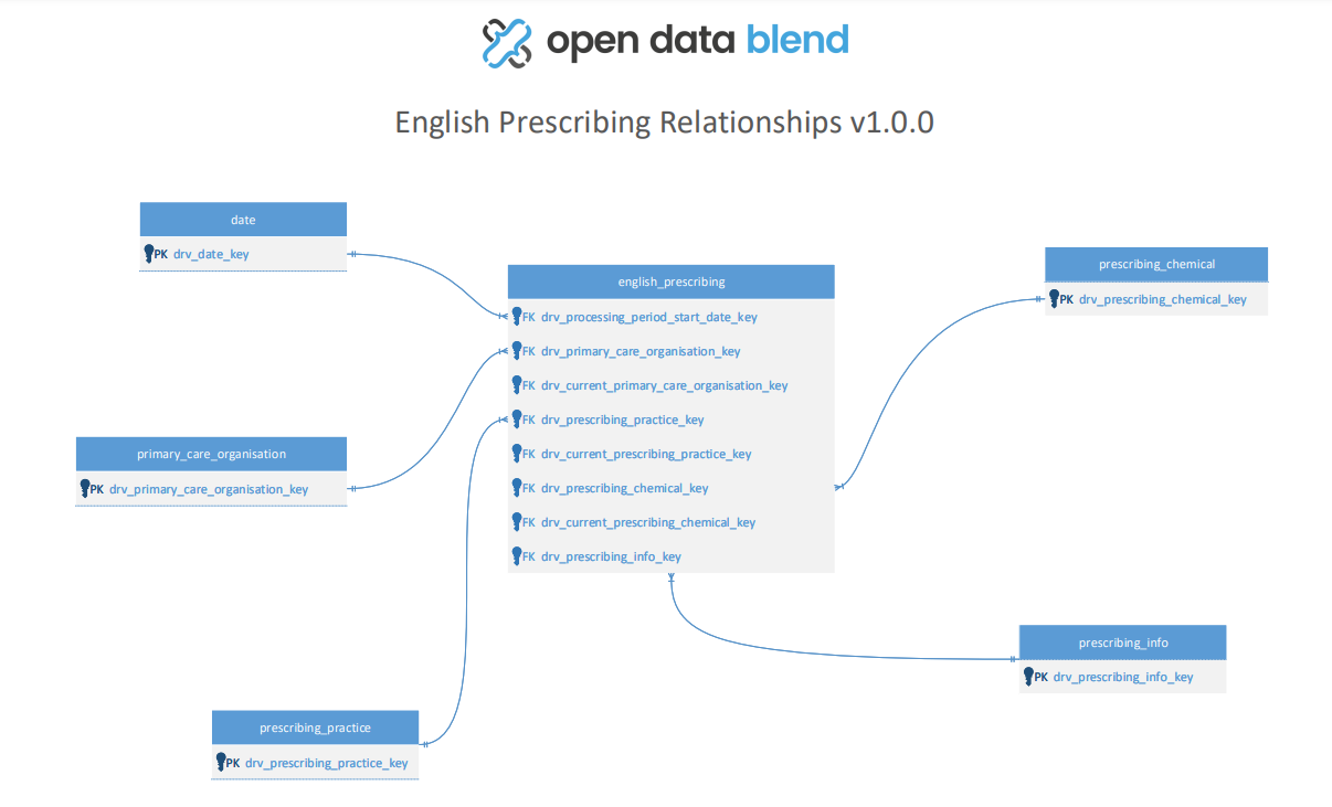 Image showing the English Prescribing relationship diagram